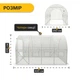 Садова теплиця парник LEOBRO Garden 10м2 White MultiDoor (LB-G112-WHT) - зображення 4
