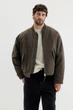 Куртка H&M Boxy Fit утеплена хакі 1295811002 M - изображение 2