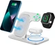 Беспроводное зарядное устройство WiWU Wi-W020 Foldable Magnetic Station Wireless Charger 3in1 15W White (6976195093537) [99973] - изображение 4
