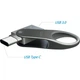 USB флеш-накопитель Silicon Power Mobile C80 128GB USB-A + USB-C 3.2 Silver (SP128GBUC3C80V1S) [134979] - изображение 6