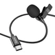 Петличный микрофон Hoco L14 Type-C 2m Black [136293] - изображение 2