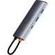 USB-хаб Baseus Metal Gleam Series 7-in-1 Multifunctional Type-C HUB Gray (WKWG020113) [72632] - изображение 5