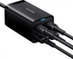 Мережевий зарядний пристрій Baseus GaN3 Pro Charger 2C+2U 100W Black (CCGP000101) [79372] - зображення 4