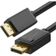 Кабель Ugreen DP102 DisplayPort to DisplayPort V1.2 2m Black (10211) [139099] - изображение 1