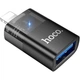 Переходник Hoco UA36 Lightning Male to USB-A Female OTG Black [140343] - изображение 1