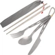 Набір столових приборів NieQu Pure Titanium Tourist 4 pcs Set [118441] - зображення 2