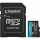 Карта памяти Kingston microSDXC Canvas Go! Plus 128GB Class 10 UHS-I U3 V30 A2 + SD адаптер (SDCG4/128GB) [141531] - изображение 2
