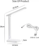 Настольная LED лампа для школьника Clover (Складная), Аккумуляторная, USB порт, Сенсорная - изображение 4