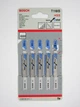 Пилки для лобзика Bosch T118B HSS по металу 5шт - изображение 1