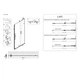 Двері у нішу Koer Walk-In розсувні Sr SD07-120x200-L-TR-01 прозоре скло Easy Clean 8мм Хром KR5686 - зображення 5