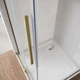 Двері у нішу Koer Walk-In розсувні Sr SD07-120x200-R-TR-12 прозоре скло Easy Clean 8мм Матове золото KR5774 - зображення 2