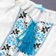 Вишиванка для дівчинки, блакитний візерунок, SmileTime Ethnic зріст 122 (LR24-09-2) - зображення 4