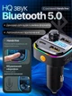 Блютуз адаптер фм модулятор в машину bluetooth FM трансмітер для авто Car MP3 C26 автомобільний аудіо передавач трансміттер mp3 плеєр USB гучномовець hands free швидка автомобільна зарядка зарядка телефону для музики - зображення 2