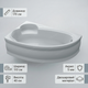 Ванна акриловая Swan Adele L 170×110 см асимметричная левая угловая с сиденьем двухслойная с панелью и ножками - изображение 3