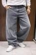Джинсы мужские John Lucca Baggy широкие 100% хлопок,36 Серый - изображение 1
