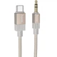 Аудіо кабель Aux Hoco UPA32B Clever digital (Type-C to AUX 3.5mm) (1m) Gold - зображення 1