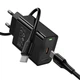 Блочок hoco. CS93A Leader PD 20W USB-C, швидка зарядка, кабель Type-C to Type-C, Black - зображення 5