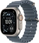 Smartwatch Apple  Watch Ultra 3 GPS + Cellular 49mm Natural Titanium Case with Anchor Blue Ocean Band (MEWH4) - obraz 1