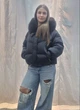 Жіноча зимова куртка Vivilona (Max Mara) M13136 Молочний, S - зображення 10