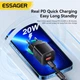 Зарядное устройство ESSAGER 20W GaN USB Type-C Быстрая зарядка QC3.0+PD3.0 для Apple iPhone, iPad, Samsung, Xiaomi Black (ES-CD31) - изображение 3