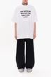 Чоловіча футболка з логотипом VETEMENTS Stop copying Розмір S Білий - зображення 4