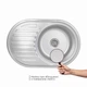 Кухонна мийка Brinex 7750 0,8 мм Micro Decor (BRIN7750MDEC08) - изображение 3