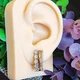 Сережки Xuping Jewelry довжина 2см ширина 7мм медичне золото позолота 18К с1516 - зображення 5