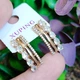 Сережки Xuping Jewelry довжина 2см ширина 7мм медичне золото позолота 18К с1516 - зображення 7
