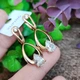 Серьги Xuping Jewelry длина 3.7см ширина 1.5см медицинское золото позолота 18К с1434 - изображение 5