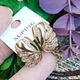 Серьги Xuping Jewelry длина 1.8см ширина 1.2см медицинское золото позолота 18К с1594 - изображение 3