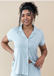 Пижамная рубашка Primark Ladies Pyjamas Boyfriend XXL Для дома и сна Голубой (8805) - изображение 1