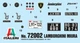 Збірна модель 1:24 спортивний автомобіль Lamborghini Miura + фарби Italeri 72002 - зображення 3