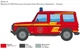 Збірна модель 1:24 автомобіль Mercedes Benz G230 Feuerwehr Italeri 3663 - зображення 5