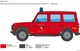 Збірна модель 1:24 автомобіль Mercedes Benz G230 Feuerwehr Italeri 3663 - зображення 7