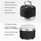 Ліхтар кемпінговий Camping Light M0 + Powerbank 3600 mAh / 5 режимів / магніт / гачок / IP65 / Type-C Black - зображення 9