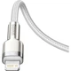 Дата кабель USB-C to Lightning 1.0m Cafule Metal PD 20W white Baseus (CATLJK-A02) - изображение 9