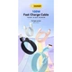 Дата кабель USB 2.0 AM to USB-C 1.0m 100W pink Essager (EXC7A-WL04-P) - изображение 2