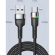 Дата кабель USB 2.0 AM to USB-C 1.0m 3A LED black Essager (EXCT-XCD01) - зображення 9