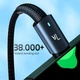 Дата кабель USB 2.0 AM to USB-C 3.0m 100W black Essager (EXC7A-CGC01-P) - изображение 7