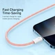 Дата кабель USB 2.0 AM to Lightning 1.0m 2.4A orange Baseus (CALD000407) - зображення 8