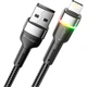 Дата кабель USB 2.0 AM to Lightning 2.0m 2.4A LED black Essager (EXCL-XCDA01) - изображение 4