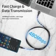 Дата кабель USB 2.0 AM to USB-C 2.0m 100W blue Essager (EXC7A-CGA03-P) - изображение 2