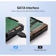 Кабель для передачи данных SATA 3 Data Cable 0.5m 90° corner US217 Black Ugreen (30797) - изображение 7