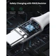 Дата кабель USB 2.0 AM to USB-C 0.25m 3A braided US288 white Ugreen (60129) - зображення 6