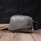 Сумка Vintage Из натуральной кожи Серая (22801) - изображение 6