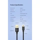 Дата кабель USB 2.0 AM to Mini 5P 1.0m US132 black Ugreen (10355) - зображення 9