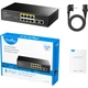 Комутатор Cudy FS1010P, 8 портовий 10/100M PoE+ Switch with 2 Uplink Ports 120W - изображение 4