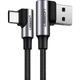 Дата кабель USB 2.0 AM to USB-C 2.0m 3A 90° corner US176 black Ugreen (20857) - зображення 1