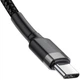 Дата кабель USB-C to USB-C 2.0m USB 3.1 3A grey-black Baseus (CATKLF-HG1) - изображение 7