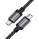 Дата кабель USB-C to USB-C 1.2m 3A aluminum alloy C20-03 Black Acefast (6974316283775) - зображення 4